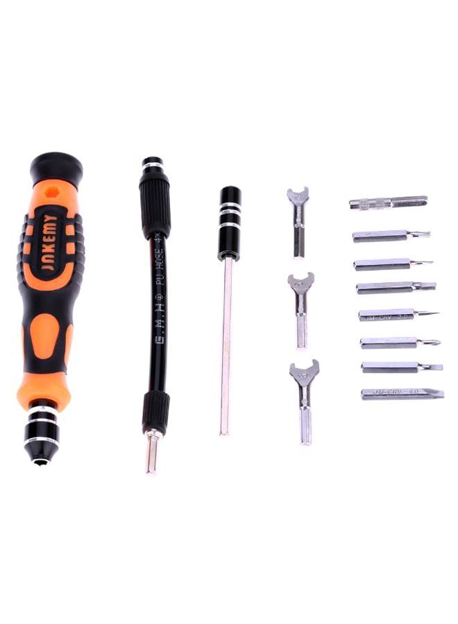 JAKEMY 52-Piece Multi-functional Screwdriver Set Black & Orange 19.5 x 3.2cm - Image 2