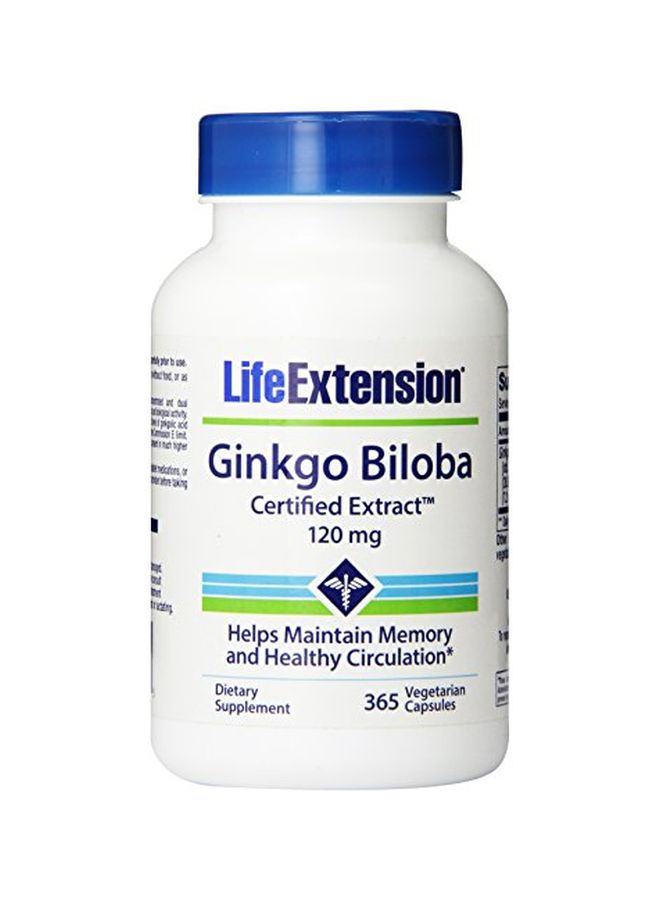 مكمل غذائي بخلاصة جنكو بيلوبا 120 مجم - 365 كبسولة