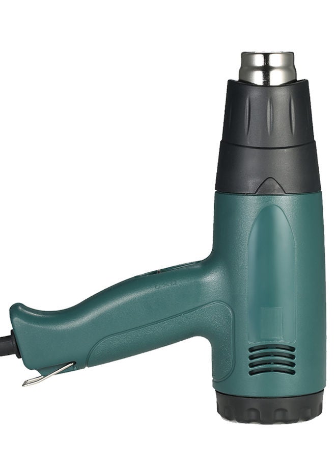 Generic Electric Air Gun Heat Gun Tool Set With Nozzles Green/Black/Silver  - Image 2