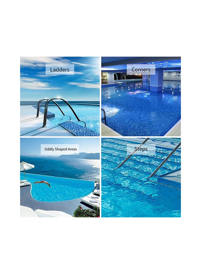 ماركة غير محددة ركن حمام سباحة مزود بخطوات تنقية وفرشاة تنظيف أزرق 17.5x8x8Ø³Ù†ØªÙŠÙ…ØªØ±  - Image 3
