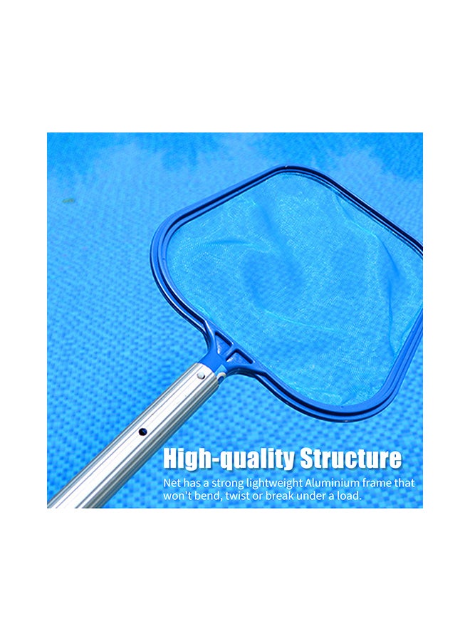 Generic - Telescopic Swimming Pool Leaf Rake Cleaning Skimmer Net Blue 48x3x29.5centimeter - Image 1