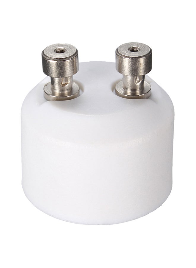 Generic - GU10 For MR16 Socket Base Lamp Light Adapter White 2.20x2.20x2.20centimeter - Image 1