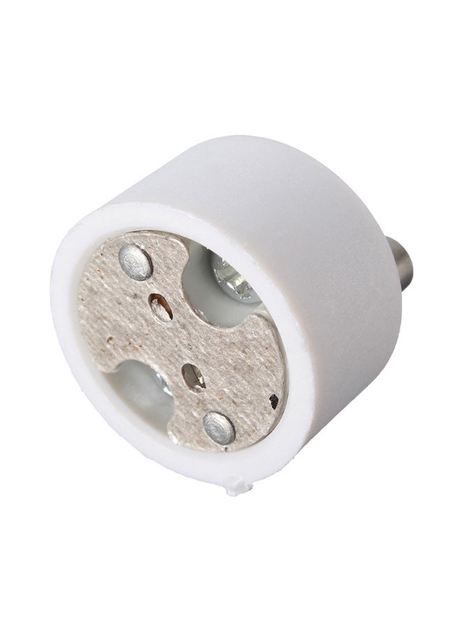 Generic - GU10 For MR16 Socket Base Lamp Light Adapter White 2.20x2.20x2.20centimeter - Image 1