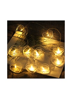 Generic 10 LEDs Heart Shape String Fairy Lights White 5.41feet  - Image 3