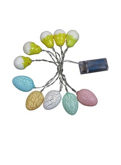 Generic 10 LEDs Egg Shape String Fairy Lights Multicolour 5.41feet  - Image 1