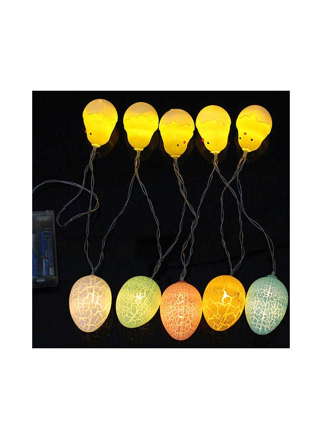 Generic - 10 LEDs Egg Shape String Fairy Lights Multicolour 5.41feet - Image 1