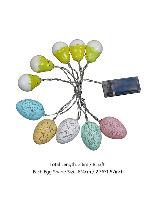 Generic - 10 LEDs Egg Shape String Fairy Lights Multicolour 5.41feet - Image 1