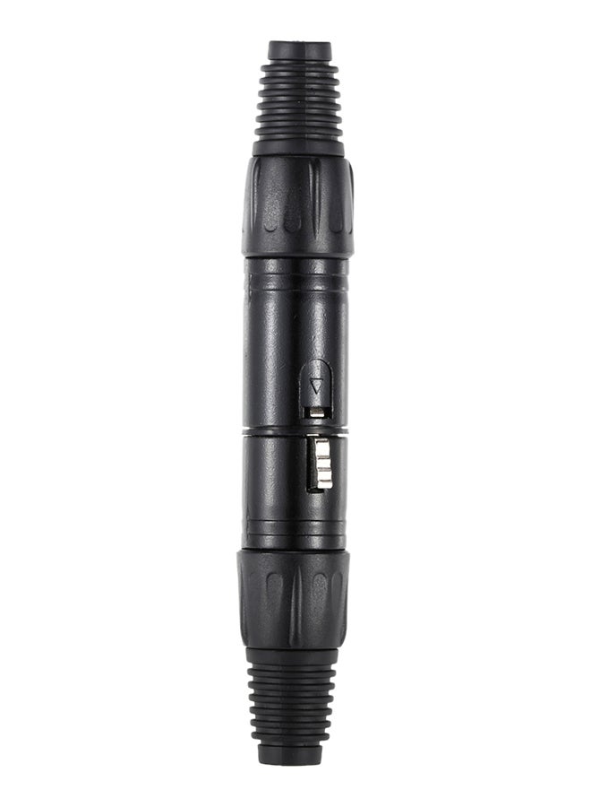 Generic 3-Pin XLR Light Signal Connection Adapter Black 7x2x4centimeter  - Image 3