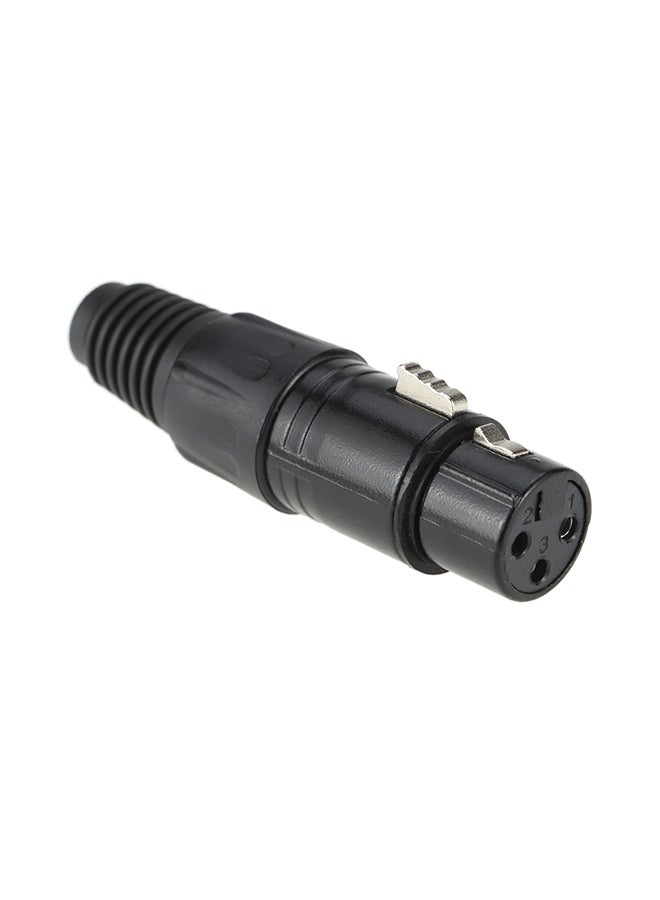 Generic 3-Pin XLR Light Signal Connection Adapter Black 7x2x4centimeter  - Image 5