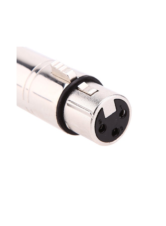 ماركة غير محددة جهاز استقبال XLR لاسلكي بإضاءة LED فضي 14.5x4.5x10.5سم  - Image 4
