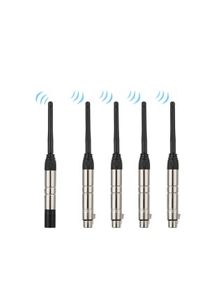 5-Piece Wireless Light Transmitter Receiver Set Silver/Black 2.5x21x2.1cm - v1583230858/N35252804A_1