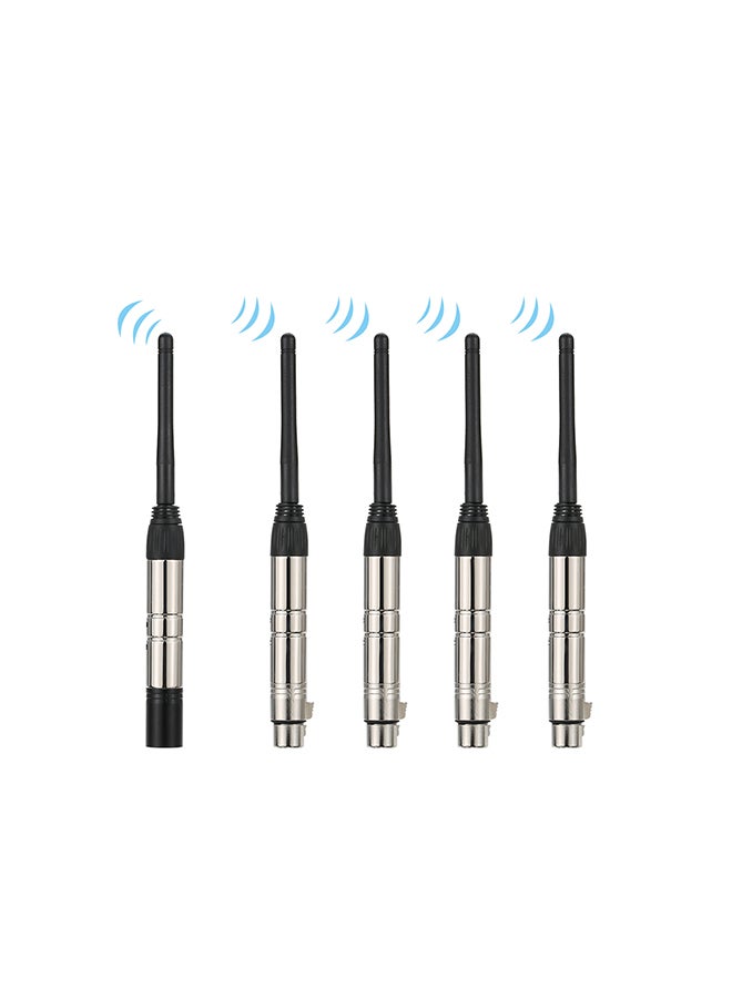 Generic 5-Piece Wireless Light Transmitter Receiver Set Silver/Black 2.5x21x2.1cm  - Image 1