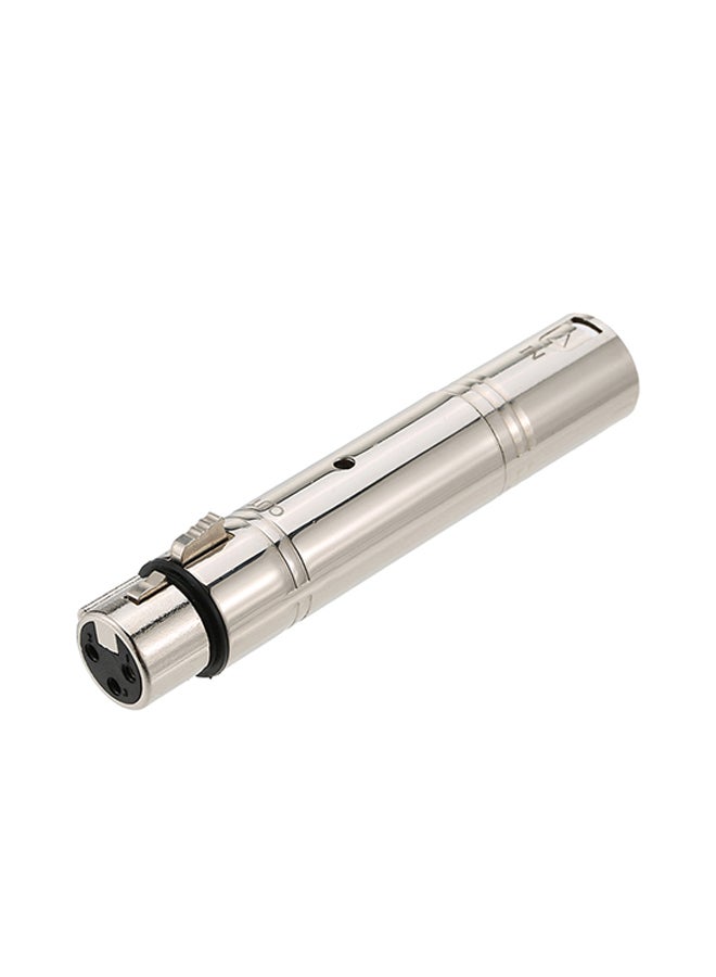 ماركة غير محددة مكرر بصري XLR يتحكم بالضوء من 3 دبابيس فضي 1.9x10x1.1سم  - Image 1