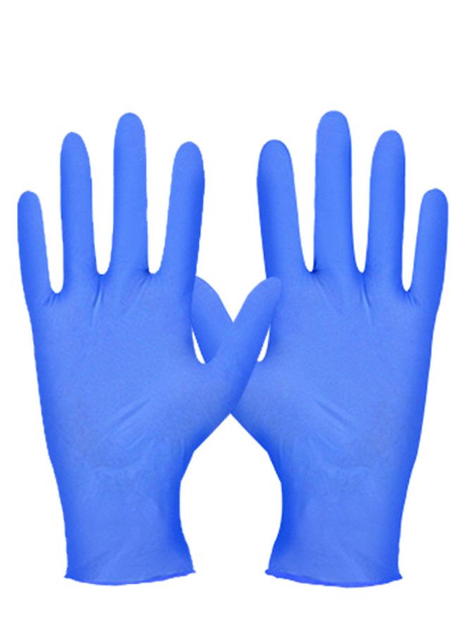 Pair Of Disposable Nitrile Safeguard Glove Blue 24 x 10cm - Image 1