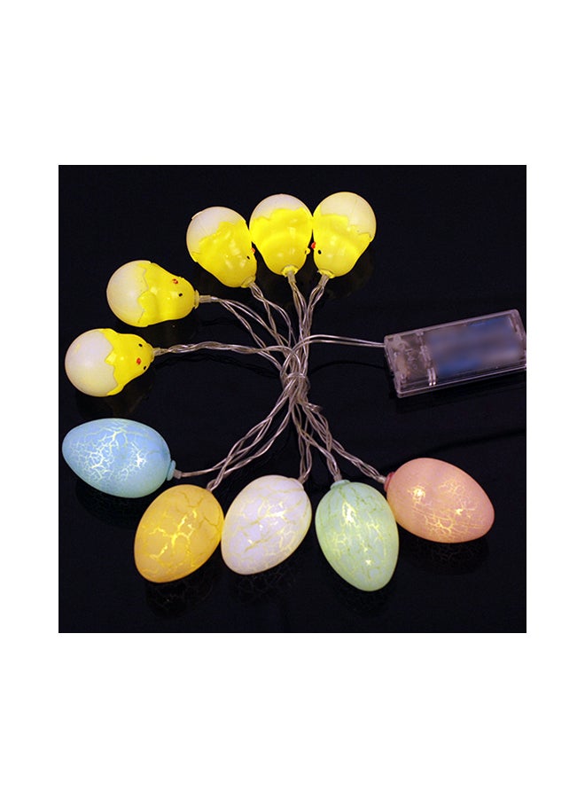Generic - 10 LEDs Egg Shape String Fairy Lights Multicolour 5.41feet - Image 1