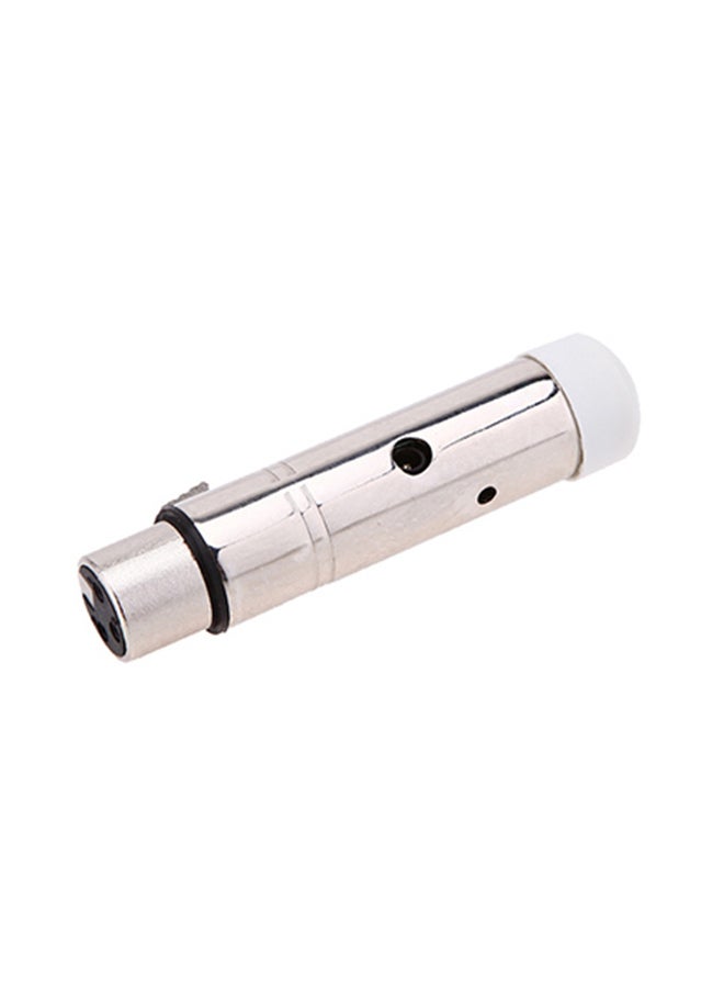 ماركة غير محددة جهاز استقبال XLR لاسلكي بإضاءة LED فضي 14.5x4.5x10.5سم  - Image 1