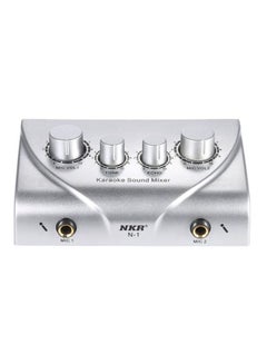 Generic Karaoke Sound Mixer I1787-A Silver  - Image 1