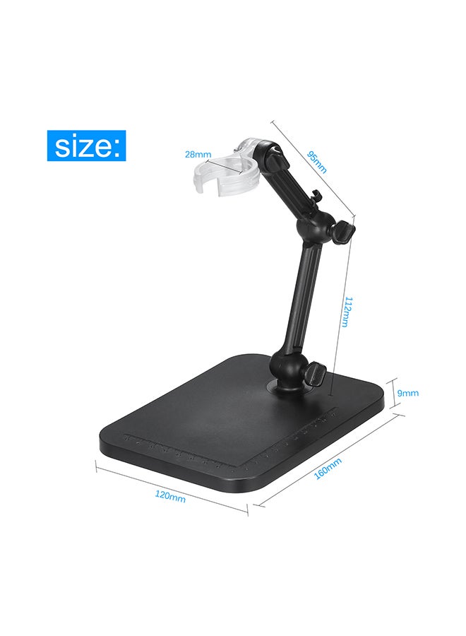 Generic - Mini Digital Microscope Stand Magnifier Camera Stand Holder Black - Image 1