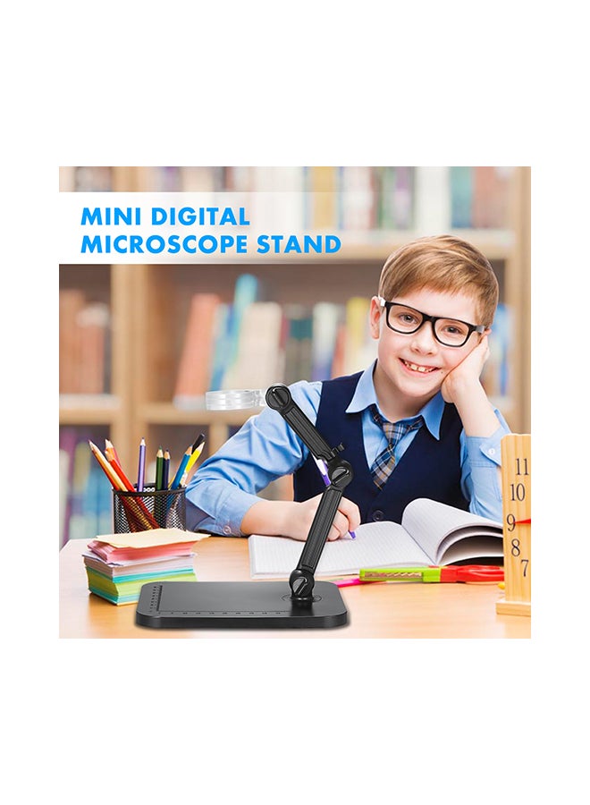 Generic - Mini Digital Microscope Stand Magnifier Camera Stand Holder Black - Image 1