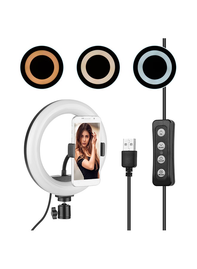 LED Ring Light Fill-In Lamp Black/White - Image 2