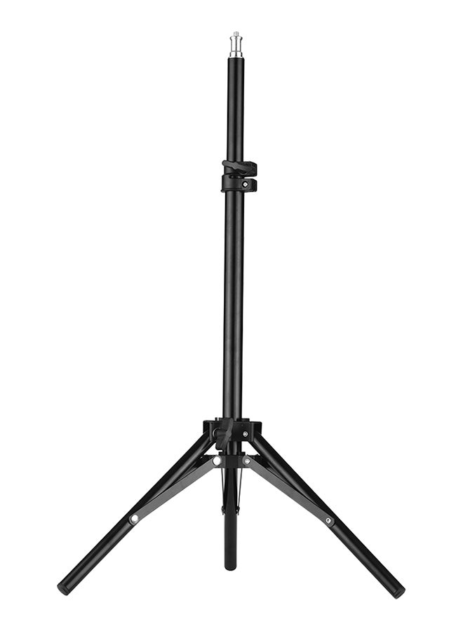 Generic - LED Video Ring Light Lamp With Light Stand Black - Image 1