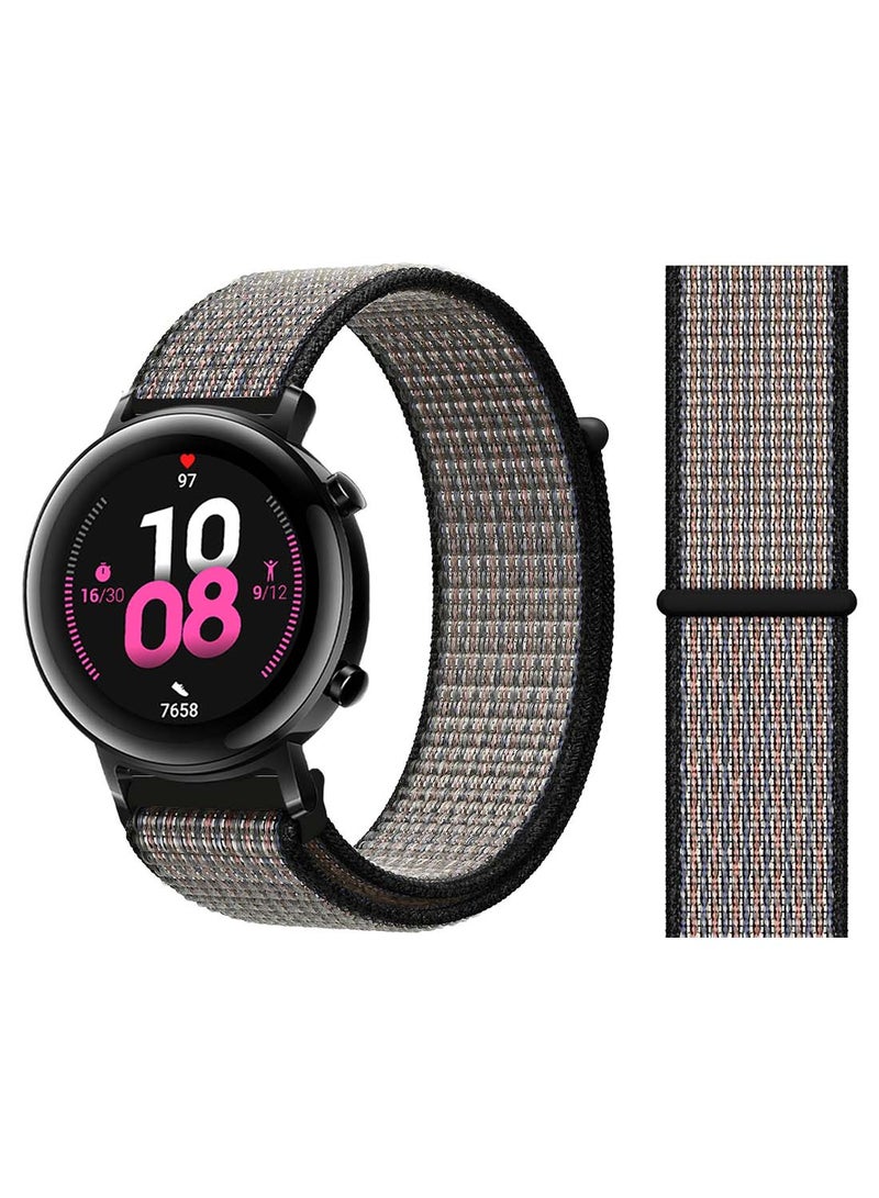 Perfii Nylon Loop Replacement Band 20mm For Huawei Watch GT 2 42mm Royal Pulse