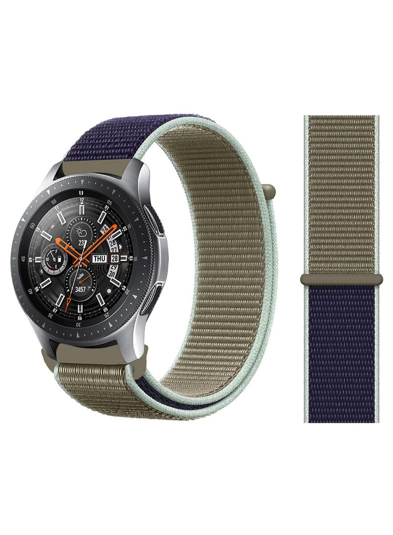 Perfii Nylon Loop Replacement Band 22mm For Samsung Galaxy Watch 46mm New Khaki