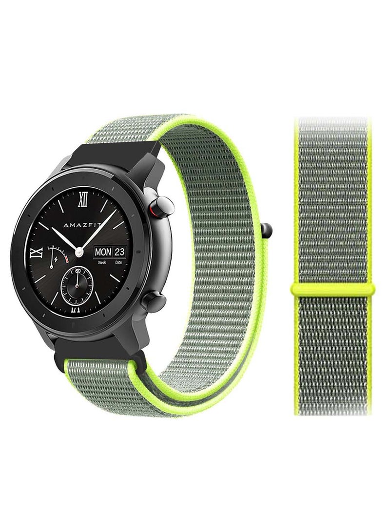 Perfii Nylon Loop Replacement Band 20mm For Amazfit GTR 42mm Flash 