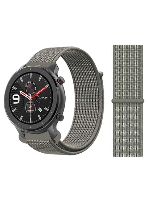 Nylon Loop Replacement Band 22mm for Amazfit GTR 47mm Spruce Fog