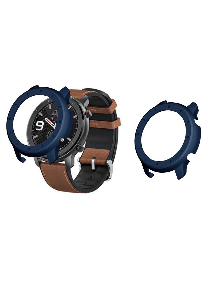 Perfii Tough Protective Bumper Case Cover For Amazfit GTR 47mm Blue - Image 1