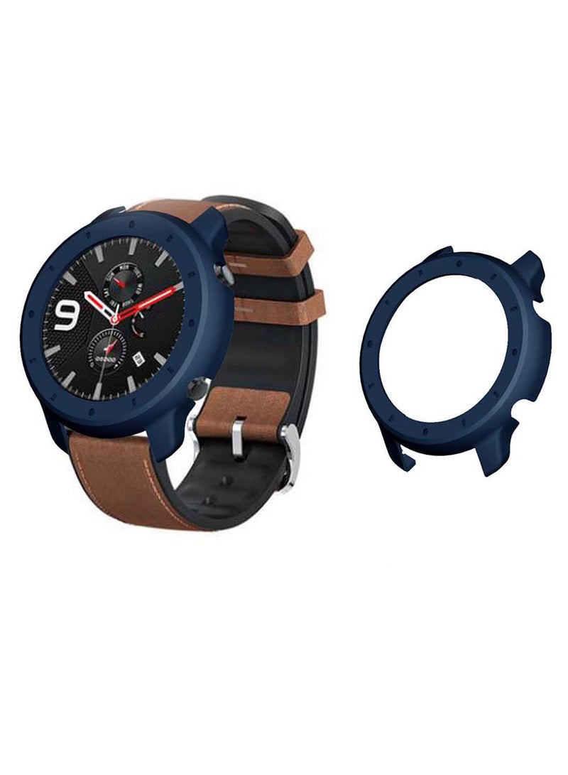 Perfii Tough Protective Bumper Case Cover For Amazfit GTR 47mm Blue - Image 2