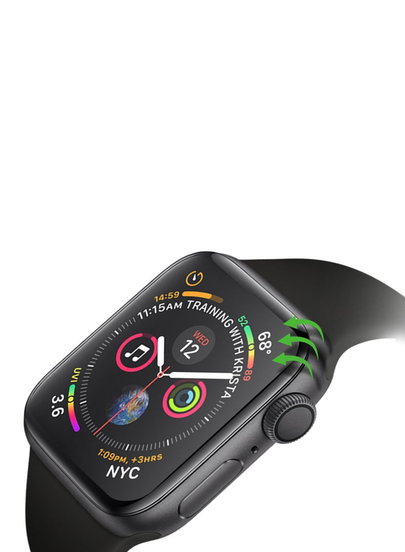 Perfii Full Coverage Curved Screen Protector For Apple Watch Series 5/4 40mm Clear - Image 2