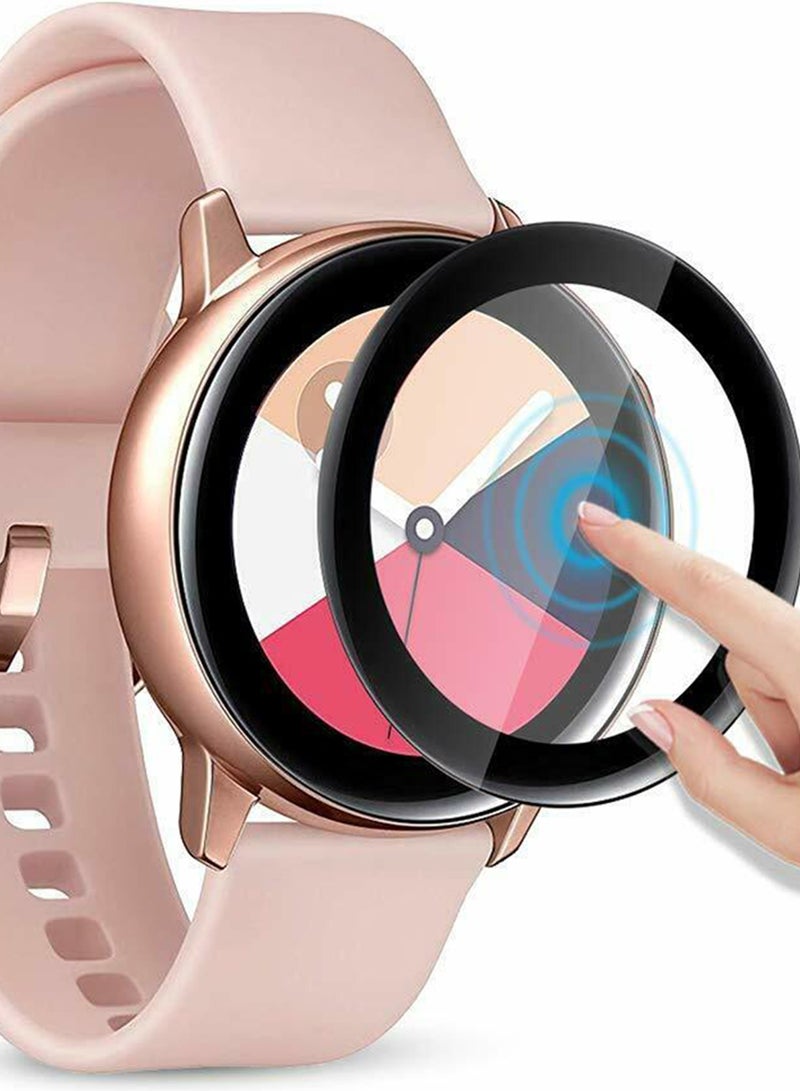 Perfii - Full Coverage Curved Screen Protector For Samsung Watch Active 2 40mm Clear - Image 1