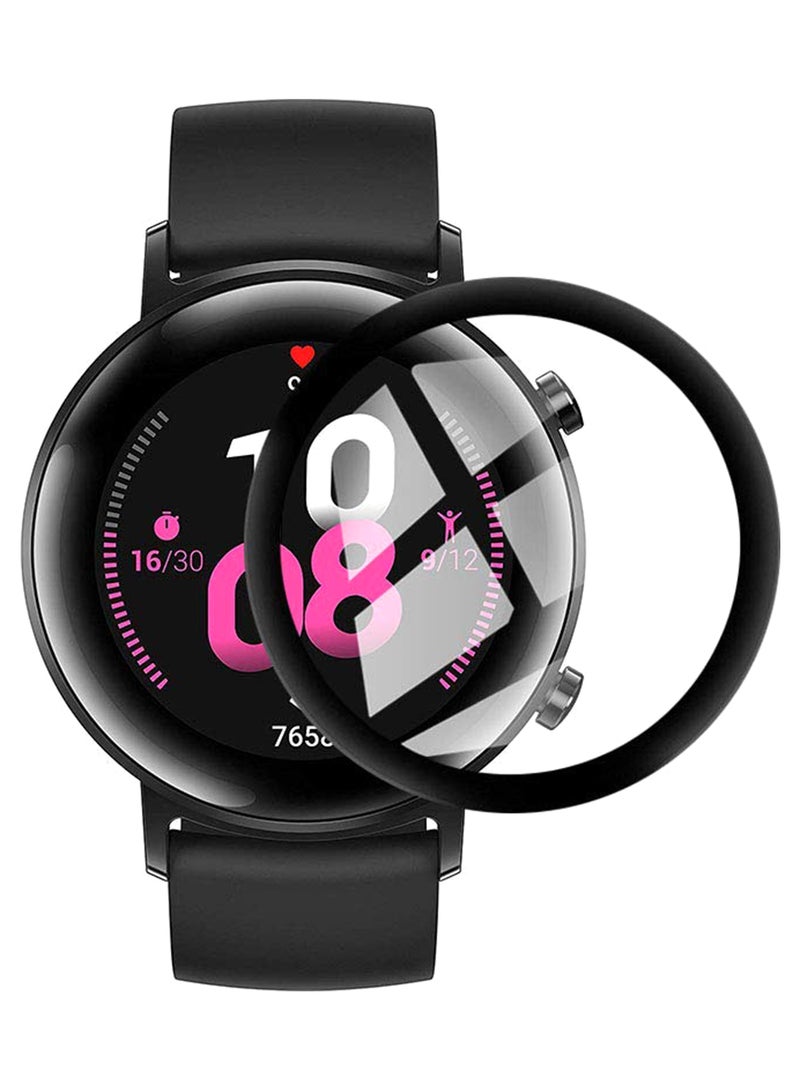 Perfii Full Coverage Curved  Screen Protector For Huawei Watch GT 2 42mm Clear - Image 1