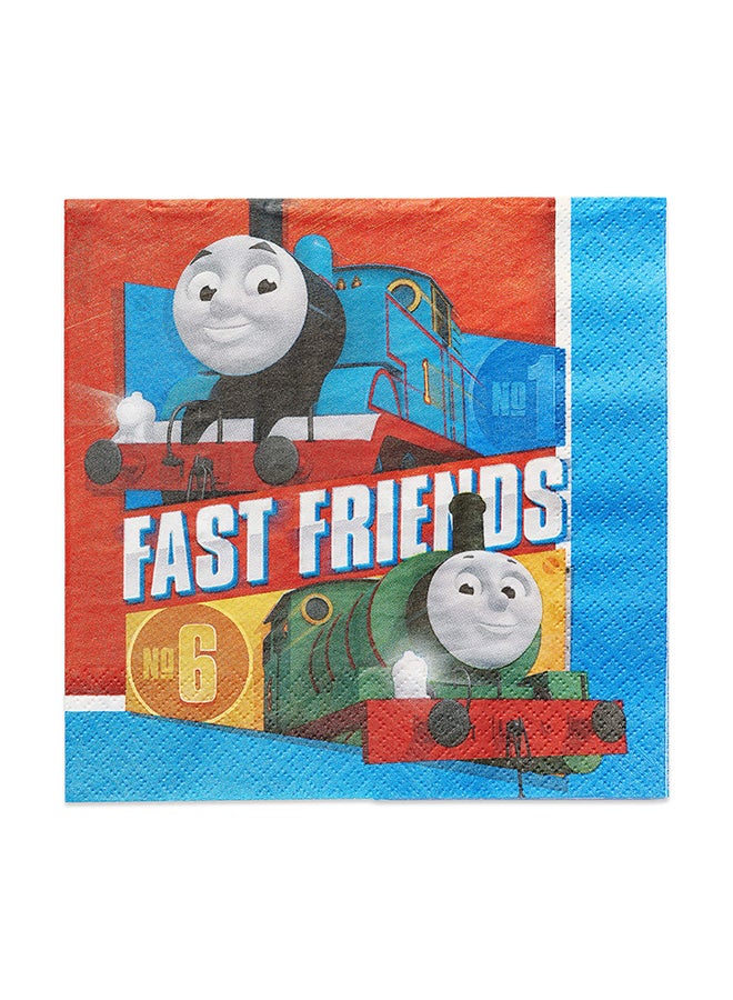 Amscan 16-Piece  Thomas The Tank Paper Napkins Multicolour - Image 1