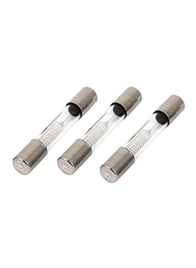 يو إكس سيل مجموعة مصهر أنبوبي زجاجي من 3 قطع فضي / شفاف