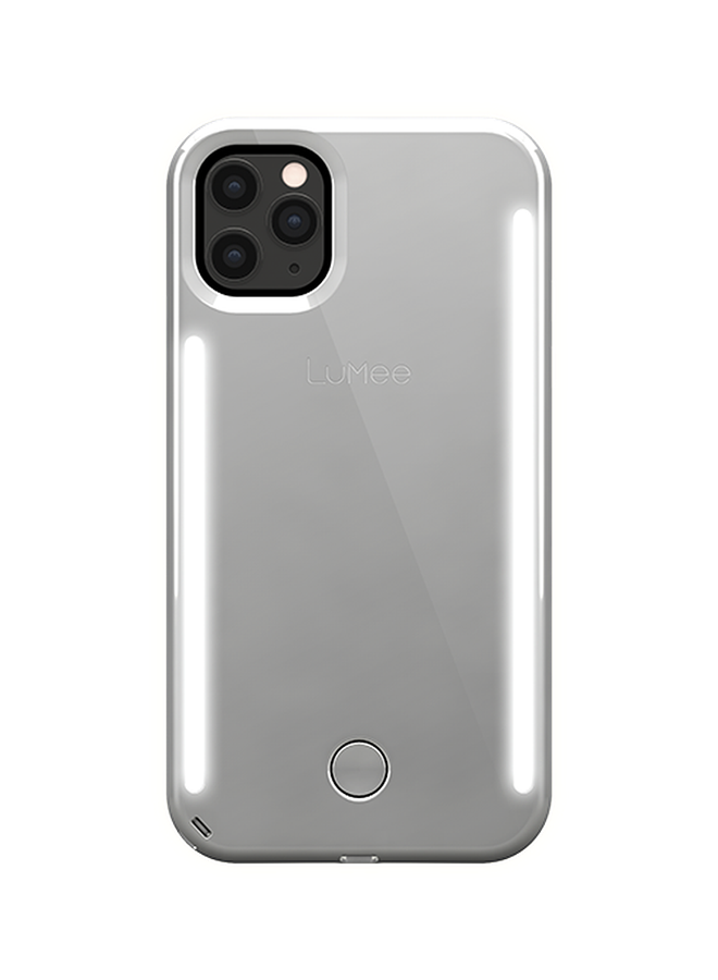 LuMee Duo Protective Case Cover For Apple iPhone 11 Pro Mirror Silver  - Image 1