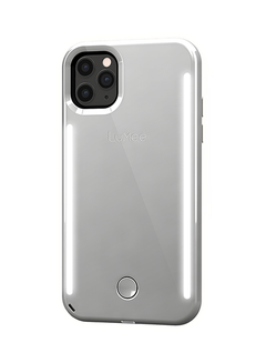 LuMee Duo Protective Case Cover For Apple iPhone 11 Pro Mirror Silver  - Image 2