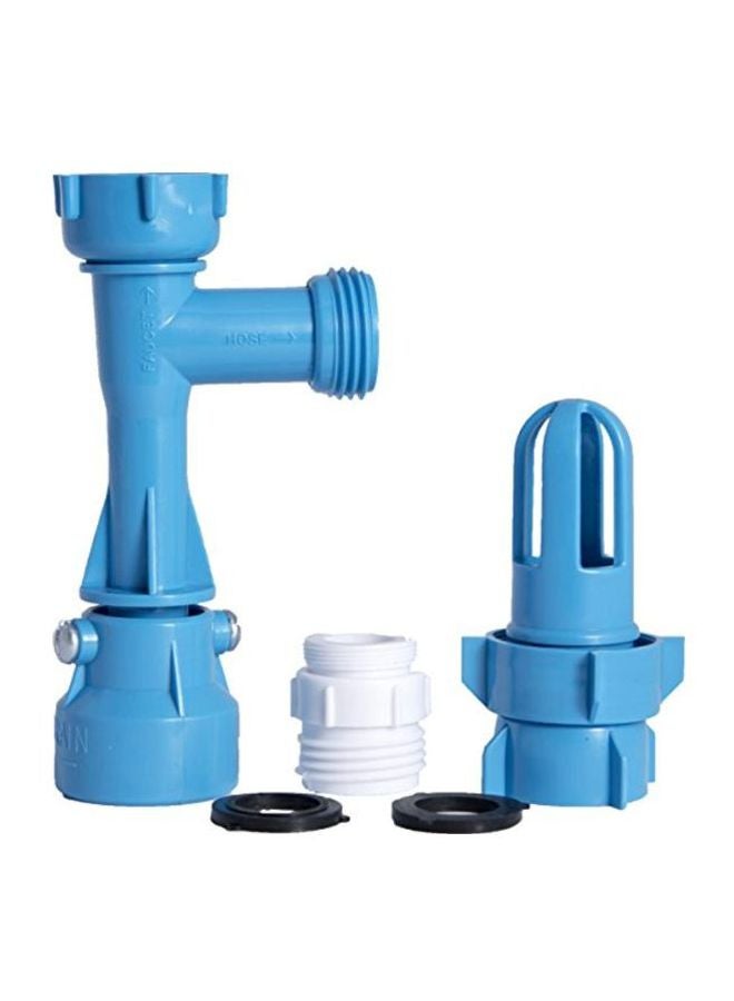 6-Piece The Sapphire Collection Waterbed Fill And Drain Kit Blue/White