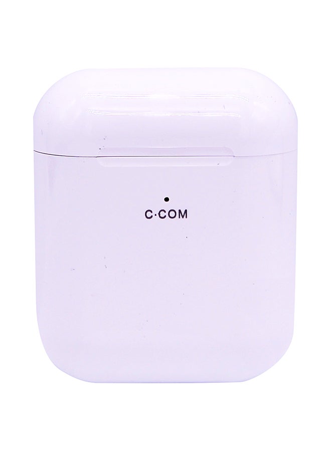 Wireless On-Ear Earbuds With Charging Case White - Image 3
