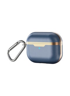 Generic Protective Cover Case Compatible With AirPods Blue/Gold 