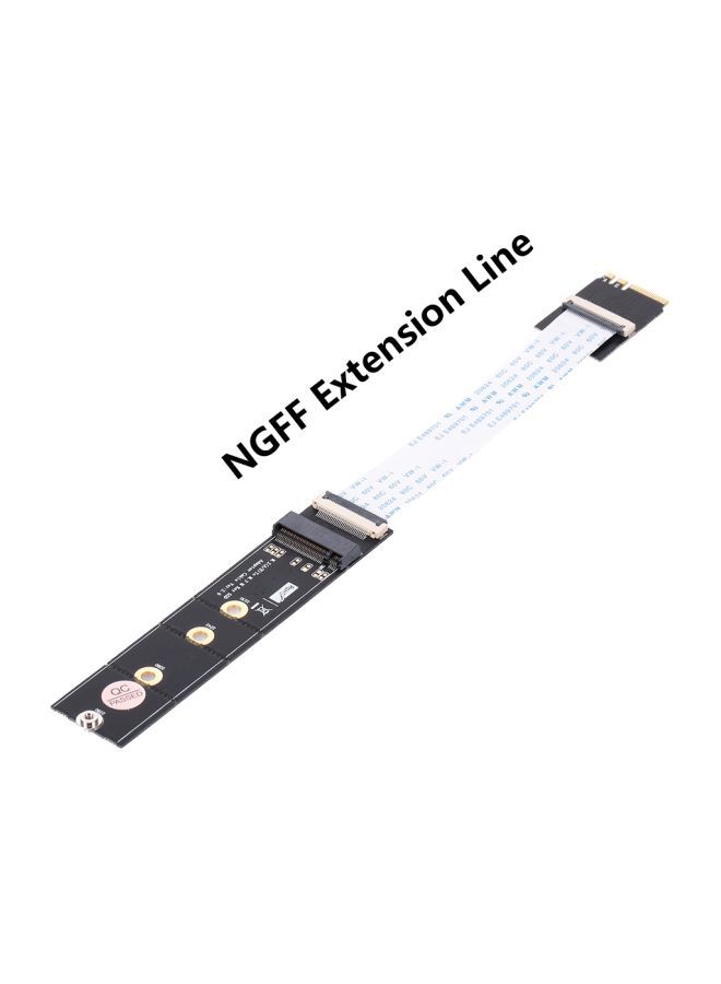 Decdeal - 8-Piece NGFF M.2 Key M To Key A Plus E Extension Adapter Card Set Black - Image 1