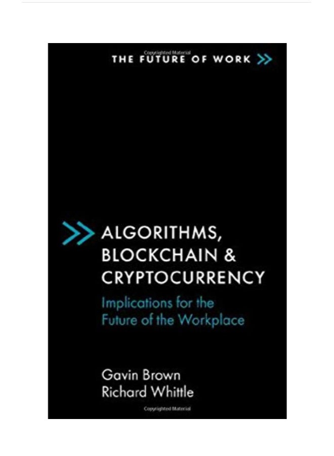 Algorithms, Blockchain And Cryptocurrency Paperback English by Gavin Brown - 43850 
