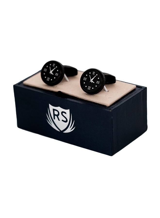 RS Stainless Steel Watch Design Cufflinks  - Image 1