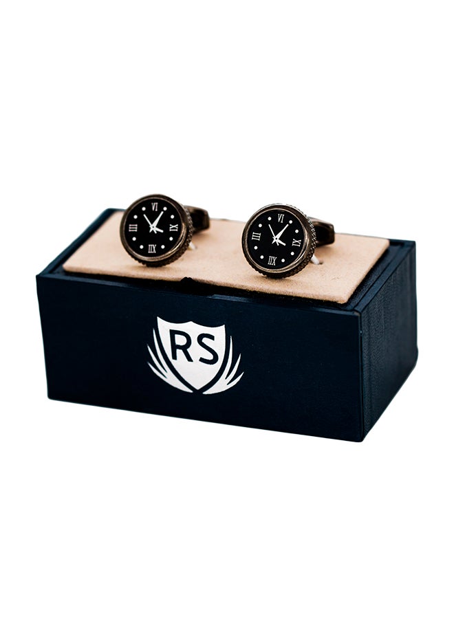 RS Stainless Steel Watch Design Cufflinks  - Image 1