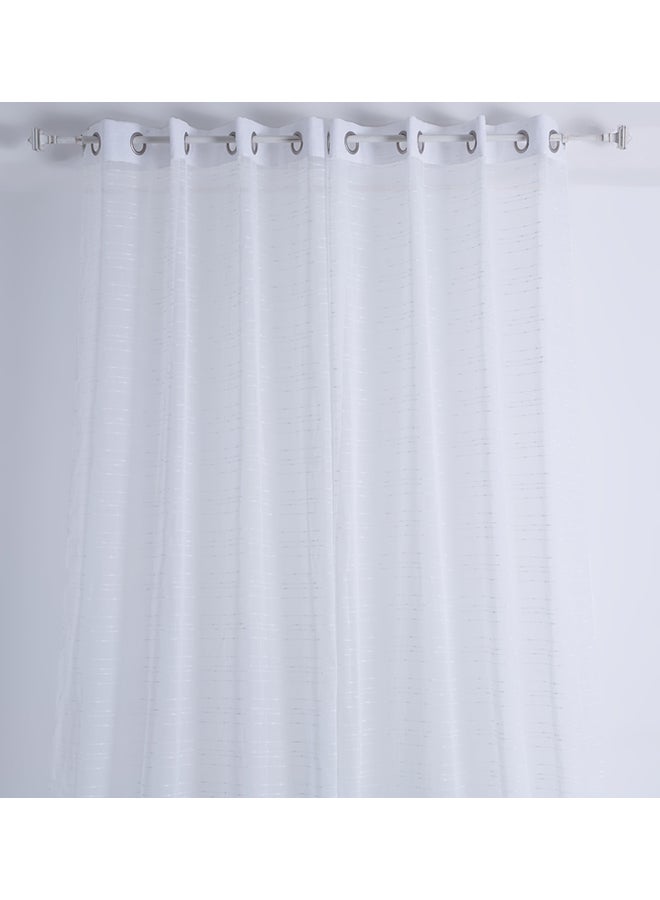 Home Box Linear Sheer Curtain White 140 x 300centimeter - Image 1