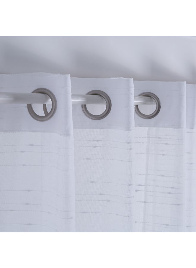 Home Box Linear Sheer Curtain White 140 x 300centimeter - Image 2