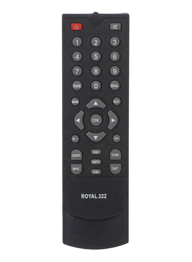 Generic - Remote Control For Royal 222 HD Receiver Black - Image 1