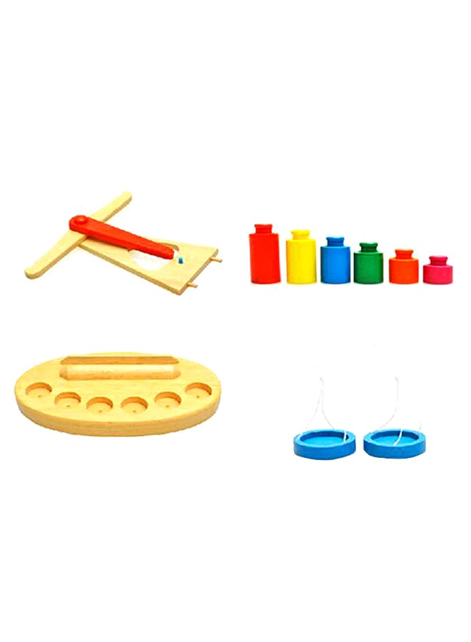 سابو لعبة الميزان الخشبي التعليمية مع أوزان - Image 4