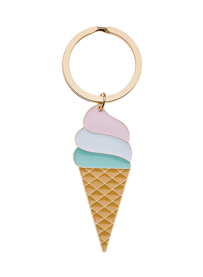 ORELIA LONDON Enamel Ice Cream Key Ring